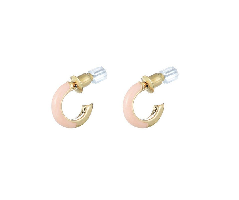 Pink Hoop Earrings